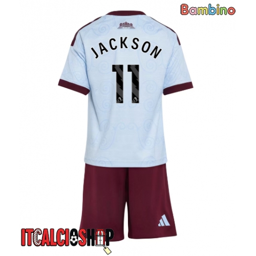 Aston Villa Nicolas Jackson #11 Terza Maglia Bambino 2026-27 Manica Corta (+ Pantaloni corti)